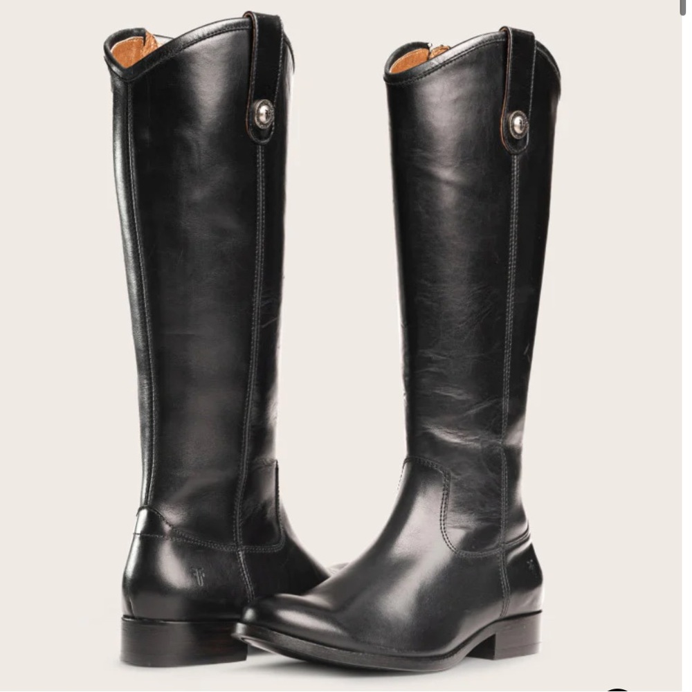FRYE Boots - Melissa Button Inside Zip